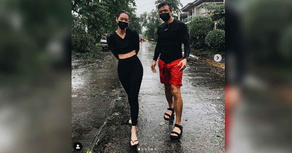 Jericho Rosales, Kim Jones use surfboards to help rescuers in Marikina