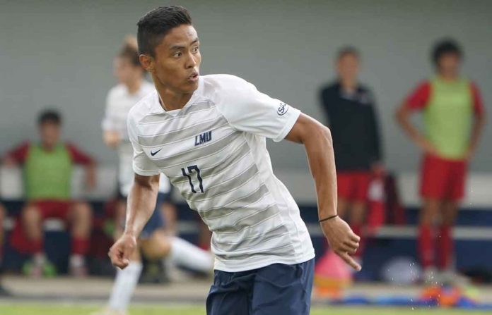 Shanden Vergara was a former member of the De La Salle University Green Archers men’s football team before being recruited to play for Lincoln Memorial University in the United States. PHOTO COURTESY OF SRUSA MEN’S SOCCER