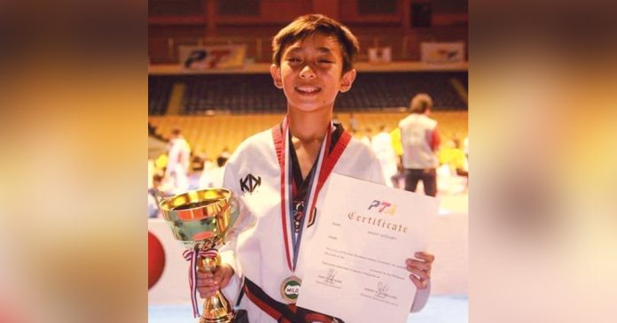 Miguel Zapata wins the fast kicking gold in the recent 14th World Taekwondo Culture Expo.