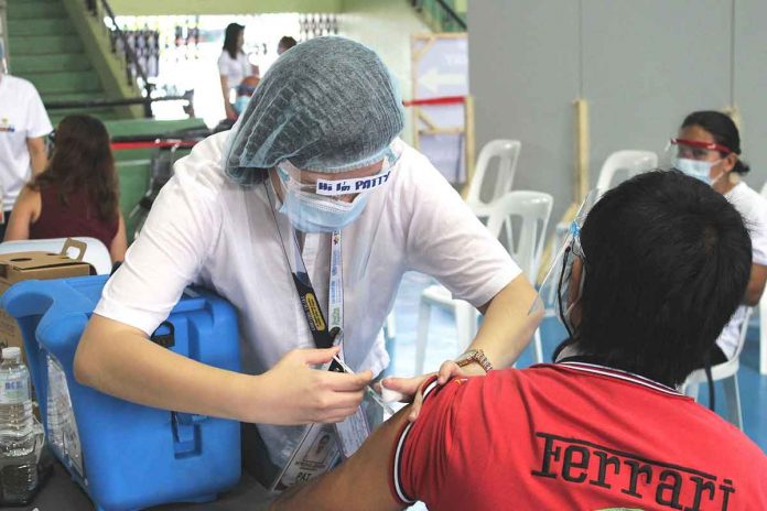 In Aklan, booster vaccine doses are available for people most at risk to coronavirus disease 2019. This includes frontline workers in COVID-19 referral hospitals, hospitals catering to COVID-19 cases and quarantine/isolation facilities, among others. PHOTO BY THE AKLAN PROVINCIAL HEALTH OFFICE