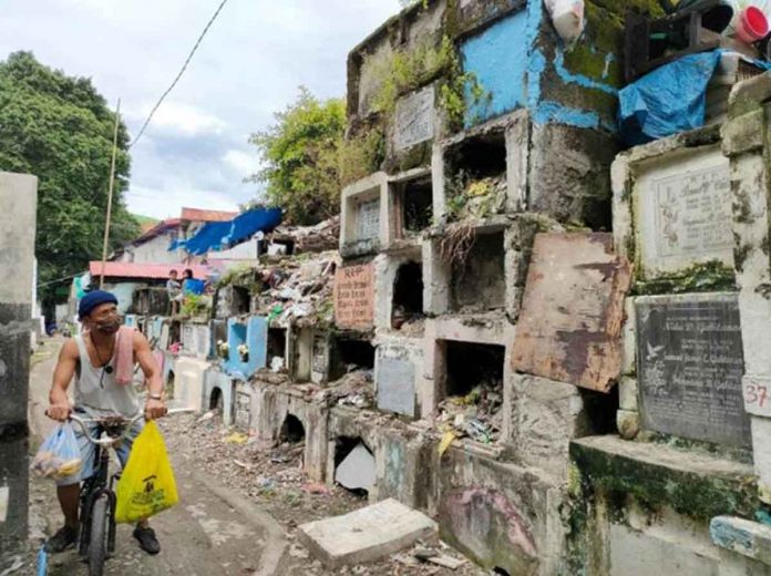 These dilapidated tombs at the Tanza cemetery in Iloilo City would soon be demolished and replaced with new burial vaults. PANAY NEWS PHOTO
