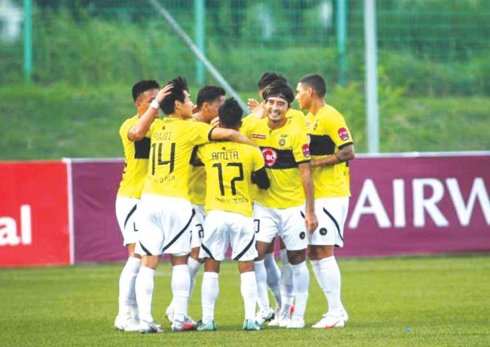 Kaya Futbol Club-Iloilo secured a seat in the 2021 Copa Paulino Alcantara semifinals with their 6-0 win over Mendiola 1991 FC. PHOTO COURTESY OF PFL