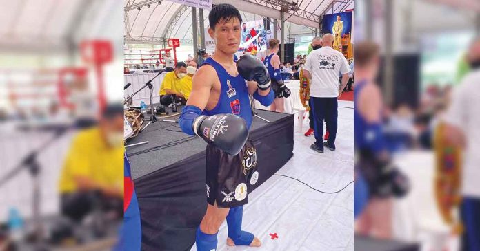 Philip Delarmino has earned the opportunity to represent the country in the World Games 2022 in Birmingham, Alabama. PHOTO COURTESY OF MUAY THAI ASSOCIATION OF THE PHILIPPINES