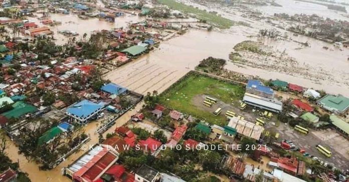 Southern Negros Occidental swims in floodwaters when super typhoon “Odette” struck last week.