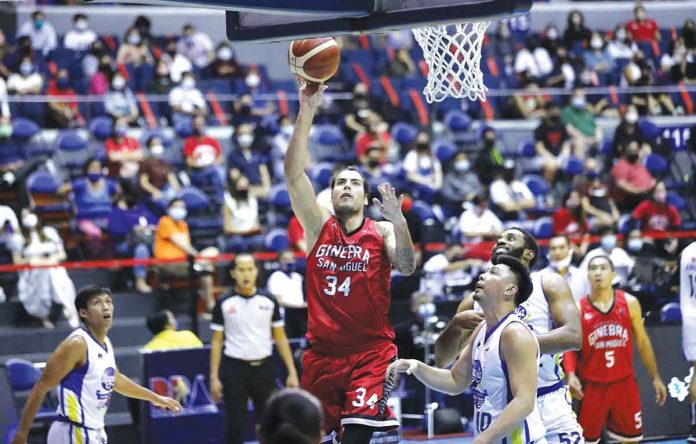 Christian Standhardinger averaged 14.7 points, 5.2 rebounds, and 4.2 assists in four games in the 2021-2022 PBA Governors' Cup. PBA MEDIA BUREAU