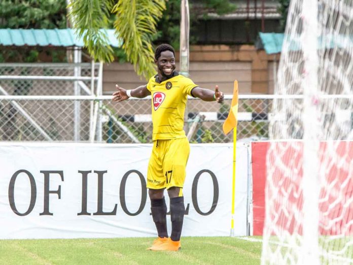 Robert Lopez Mendy was last seen in a Kaya-Iloilo shirt during their championship run in the 2018 Copa Paulino Alcantara. He then moved overseas and also had stints with Kaya-Iloilo rival Ceres-Negros FC. PHOTO COURTESY OF KAYA-ILOILO