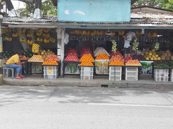 Fruits vendor at Tabucan, Manduurriao