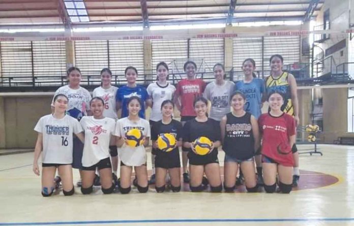 Members of the national U-17 girls volleyball team. PHOTO COURTESY OF JOSE MONTALBO