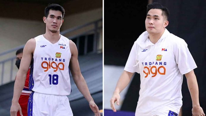 Jeth Troy Rosario and Kib Montalbo. PBA PHOTO