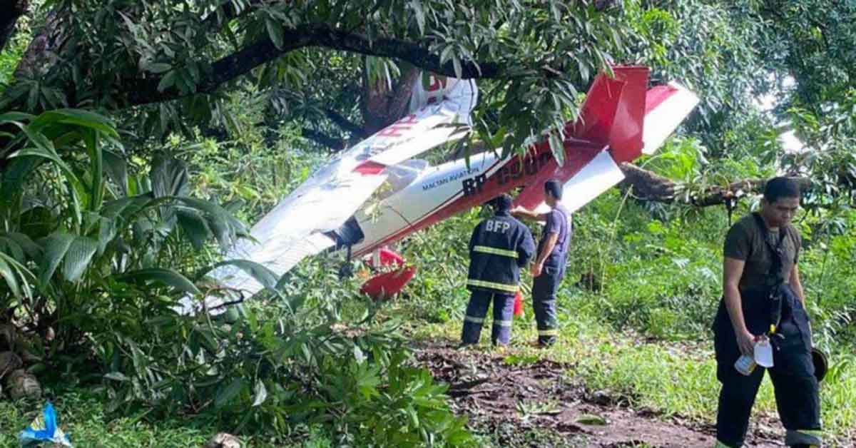 Pilot, student survive Cessna crash in Davao Oriental