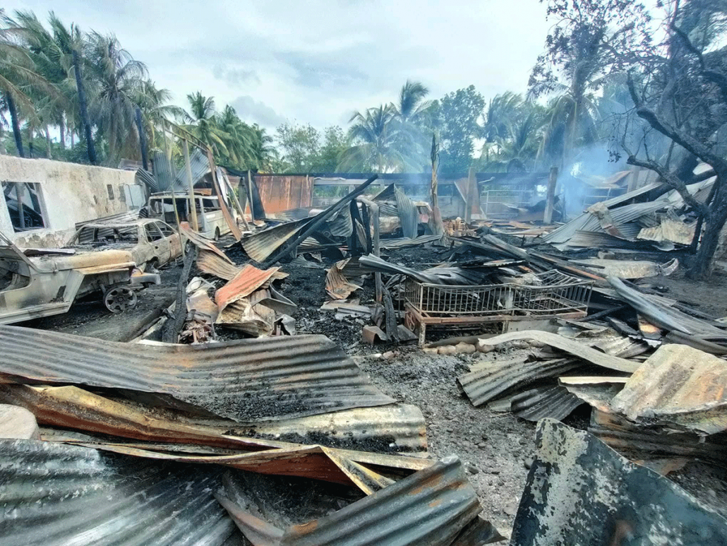 Fire razes funeral homes in Guimbal