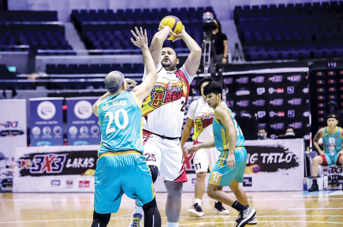 Ilonggo center Ken Bono of San Miguel Beermen finds himself fit with 3x3 basketball. PBA MEDIA BUREAU