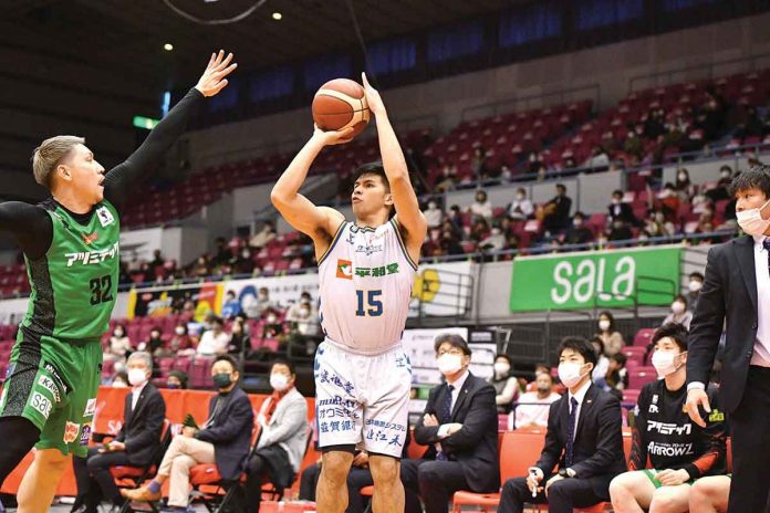 Ilonggo Kiefer Ravena and the Shiga Lakestars suffered yet another defeat in the hands of Mikawa. B.LEAGUE PHOTO