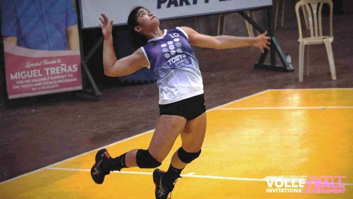 Ilongga Ana Hermosura spearheads Toby’s Sports-Bacolod’s win over Guimaras. PHOTO FROM RUDIVER JUNGCO SR. FACEBOOK PAGE