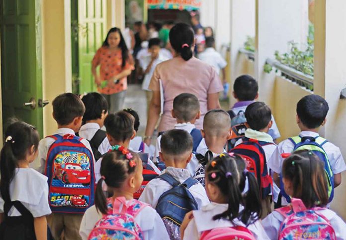 Teachers were not only providing free labor for the enhancement of their classrooms but also soliciting funds from private donors to buy the materials needed for face-to-face classes.