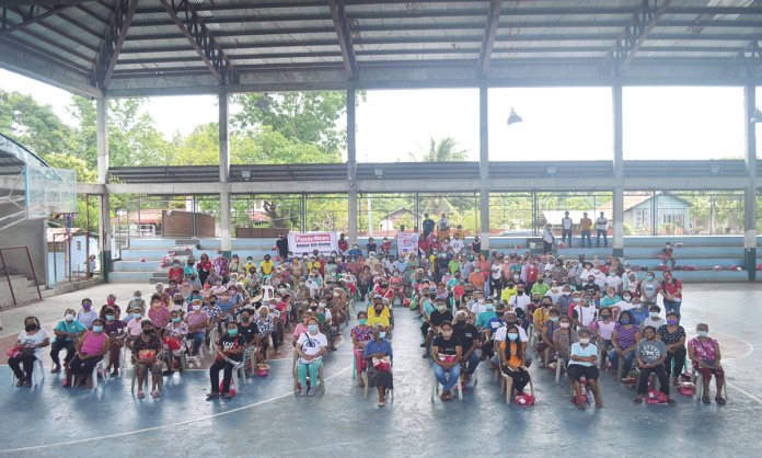 Group photos during the gift giving activity in Barangay San Pedro, San Jose, Antique