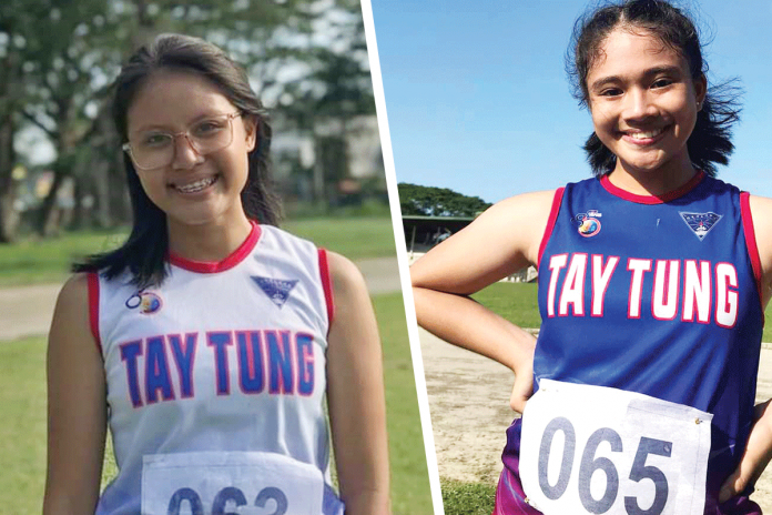 Bacolod Tay Tung’s Jade Cordova and Shaltea Delotavo had gold and silver medal finishes each in the Provincial Qualifying Sports Competition. FACEBOOK PHOTOS