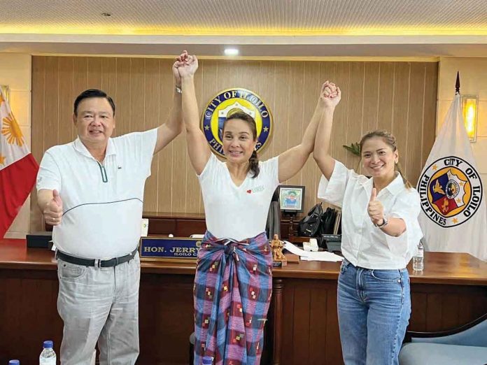 ROOTING FOR LOREN. The Senate comeback of Cong. Loren Legarda of Antique gets the support of Iloilo City’s Mayor Jerry Treñas and Cong. Julienne Baronda (top photo), and Iloilo province’s Gov. Arthur Defensor Jr. Legarda deserves to be back in the Senate, they say, citing the programs and laws she created for the welfare the Filipino people, especially in providing livelihood and job opportunities, affordable healthcare system, and quality education. Legarda is also a staunch advocate for the environment.