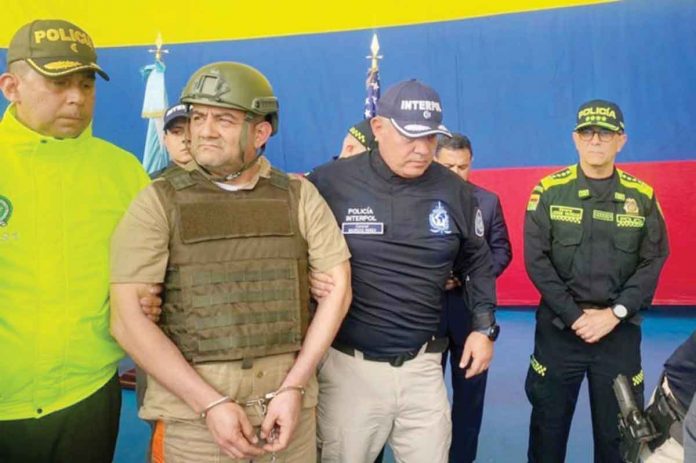 Dairo Antonio Úsuga or “Otoniel”, Colombia’s most wanted man, leads the Gulf Clan cartel and is wanted in the US on drug trafficking charges. EPA