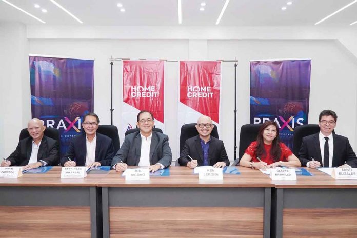 (From left) Jomai Parroco, Manila Broadcasting Company VP for Sales; Atty. Rejie Jularbal, MBC VP for AM Operations/Legal; Jun Nicdao, MBC President; Ken Lerona, HCPH head of PR; Gladys Basinilllo, PraXis CEO; Santi Elizalde, MBC AVP for Sales