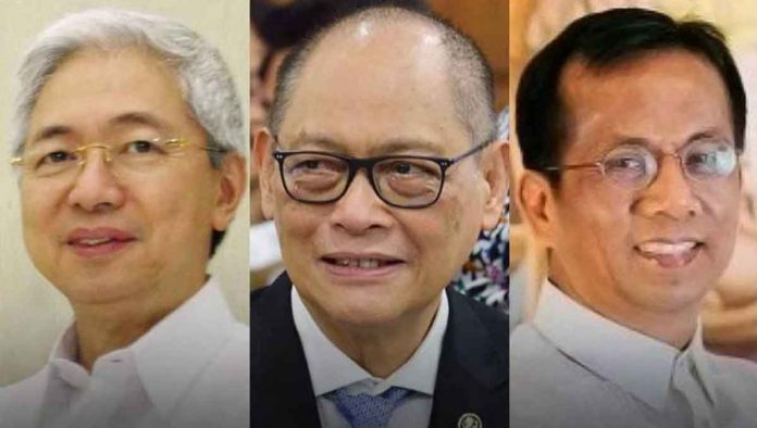 Former president of the University the Philippines Alfred Pascual, Benjamin Diokno (center), Arsenio Balisacan. INQUIRER FILES