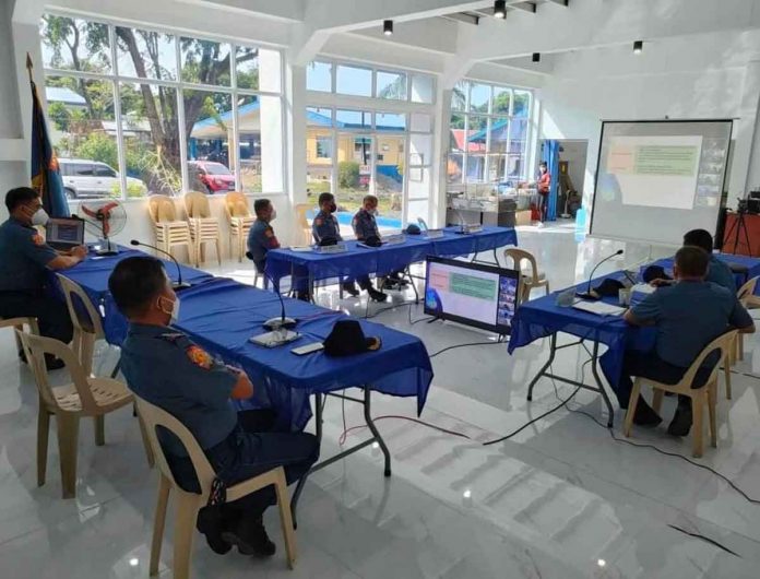 The Antique Police Provincial Office led by Police Lieutenant Colonel Norby Escobar, deputy provincial director for operations, conduct a post-election assessment in San Jose, Antique. APPO PHOTO