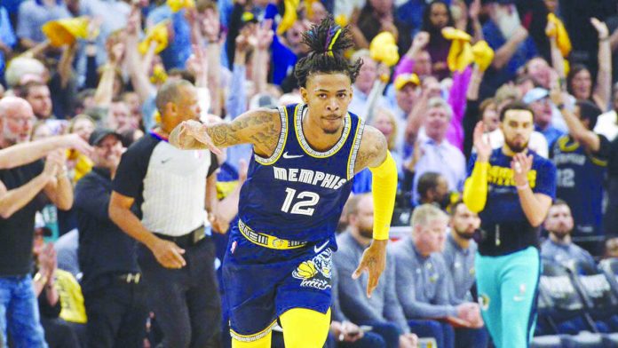 Ja Morant is almost unstoppable in Game 2 of the NBA Western Conference series. AP