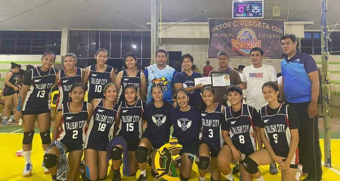 Talisay City dominated the women’s division of the Victor C. Plagata Cup Season 15 Volleyball. CONTRIBUTED PHOTO