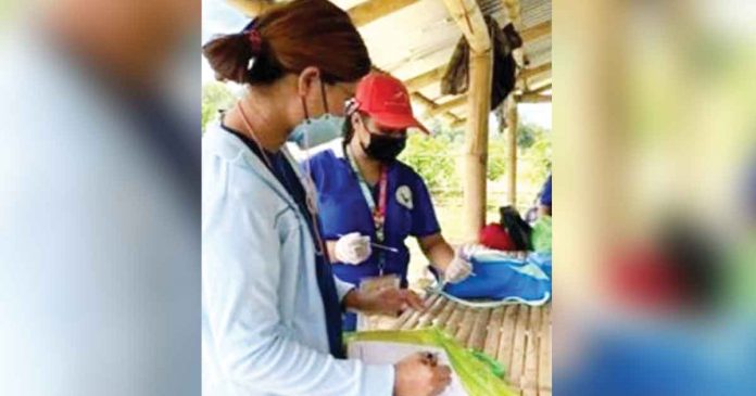 Personnel of the Department of Agriculture - Region 6 conduct an inventory of the blood samples taken from ducks and chicken in Sibalom, Antique. PNA PHOTO COURTESY OF ANTIQUE PROVET