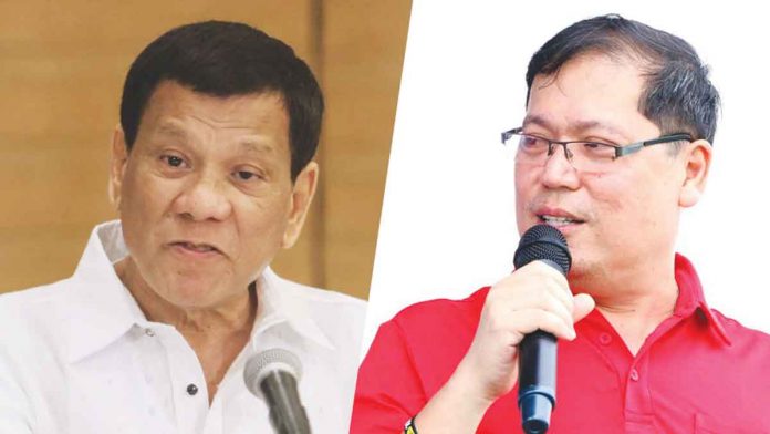 Duterte (left). Mabilog (right)