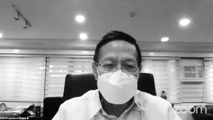 The face mask requirement will stay until President Rodrigo Duterte’s last day in office, says Health secretary Francisco Duque III. SCREENGRAB FROM SENATE LIVESTREAM