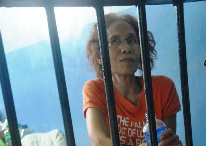 Peace consultant Maria Concepcion “Concha” Araneta Bocala of the National Democratic Front of the Philippines was apprehended in August 2015 in Iloilo City but temporarily released in 2016 to join the peace talks in Norway under the Duterte administration. She remains at large following the termination of the negotiation by President Rodrigo Duterte in 201. PN FILE