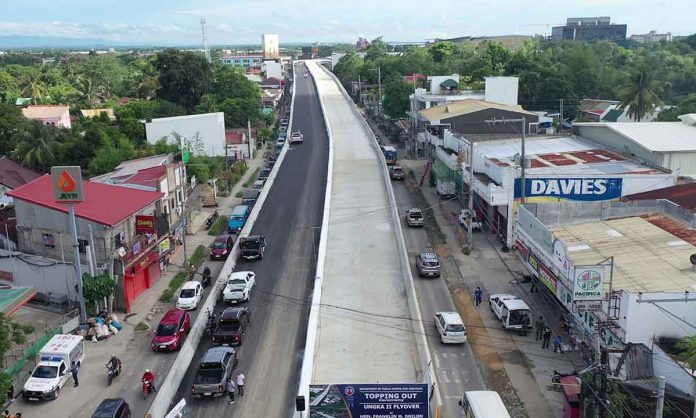 This is the Ungka II flyover at the junction of the Sen. Benigno Aquino Jr. Avenue and the Felix Gorriceta Jr. Avenue in the municipality of Pavia, Iloilo. PHOTO COURTESY OF DPWH REGION 6