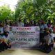 Regional Finance Service Office 6 personnel plant tree seedlings in Barangay Anilao, Pavia, Iloilo. Arnel John Palcullo/PN