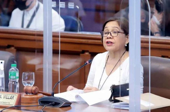 Sen. Cynthia Villar is the chairperson of the Senate Committee on Constitutional Commissions and Offices of the Commission on Appointments. BIBO NUEVA ESPAÑA/SENATE PRIB