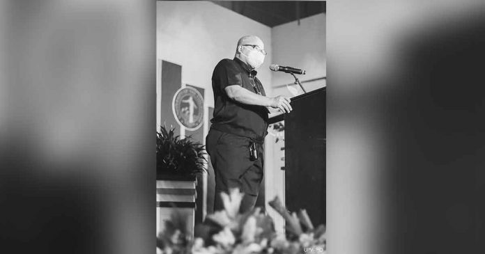 “Protect your brothers and sisters from fake news and outright disinformation by proclaiming the truth, standing by the truth, and dying for the truth when the time calls for it,” Reverend Monsignor Meliton Oso, director of the Jaro Archdiocesan Social Action Center, tells the graduating students of the University of the Philippines Visayas, Class of 2022.