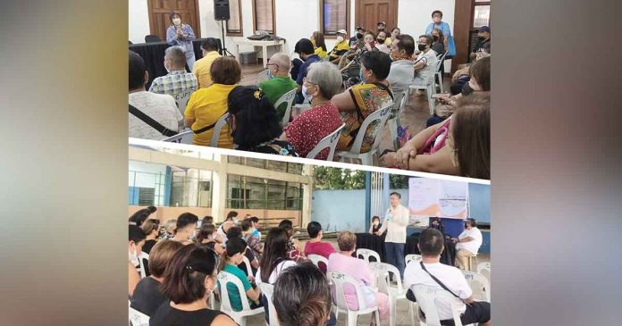 Vendors from the Iloilo Central Market and Iloilo Terminal Market attend consultations organized by the Iloilo City Government regarding the plan to rehabilitate the two biggest public markets in the metro. They have been assured that no bona fide stall holders would be displaced. ILOILO CITY GOV’T PHOTOS