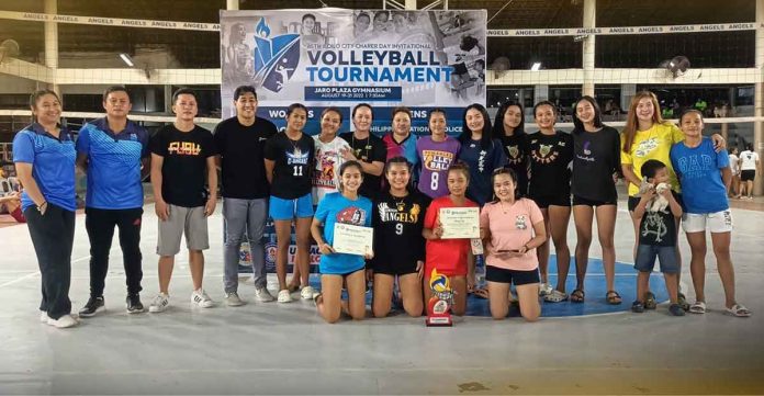 Team AC captured the championship in the women’s division of the 85th Iloilo Charter Day Invitational Volleyball Tournament. PHOTO COURTESY OF RUDIVER JUNGCO