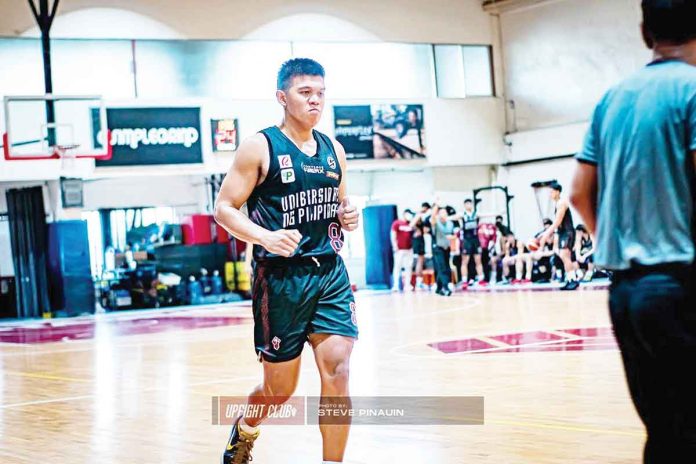 Ilonggo Gerry Abadiano top-scored for the University of the Philippines Fighting Maroons in their 80-64 win over Elite Lab at the University of San Agustin Gym in Iloilo City. PHOTO COURTESY OF STEVE PINAUIN/UPFIGHT CLUB