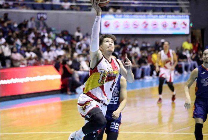 San Miguel Beermen’s John Rodney Brondial delivered all of his five points in the endgame for their crucial Game 5 win. PBA MEDIA BUREAU