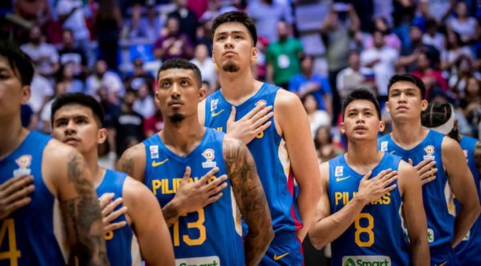 Gilas Pilipinas dropped eight spots in the latest FIBA world rankings. FIBA PHOTO