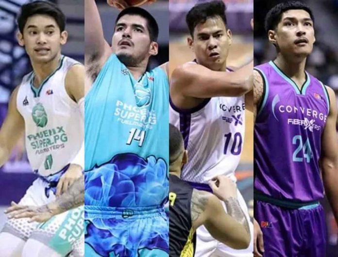 Aljun Melecio and Kris Porter are both headed to Converge FiberXers while Benedict Adamos and Kurt Loreja will now play for Phoenix Super LPG Fuel Masters. PHOTO COLLAGE FROM BASKETBALL ZONE FACEBOOK PAGE