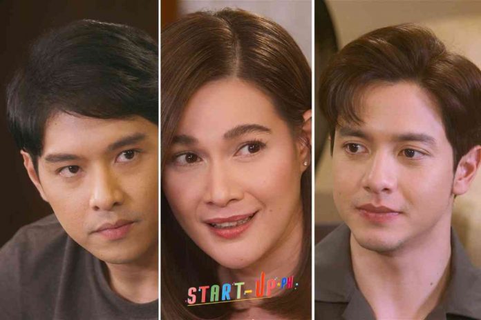 From left to right: Jeric Gonzales, Bea Alonzo, and Alden Richards
