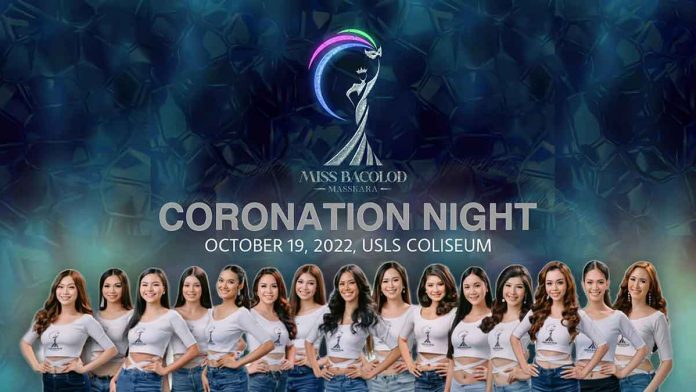 Fifteen Miss Bacolod MassKara candidates will vie for three major titles: Miss Bacolod MassKara Universe, Miss Bacolod MassKara World and Miss Bacolod MassKara International. The coronation is tonight at the University of Saint La Salle-Bacolod coliseum. MISS BACOLOD MASSKARA/FB PHOTO