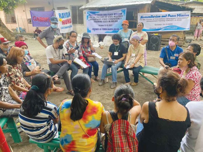 Bagong Alyansang Makabayan (Bayan) and Pamalakaya – Aklan Chapter launch a two-day "Humanitarian and Peace Mission" in Barangay Cawayan, New Washington, Aklan. The groups also distributed relief goods to fisherfolks and Pamalakaya-Aklan members. BAYAN - BAGONG ALYANSANG MAKABAYAN/FB