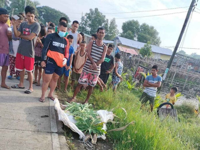 The nine-year-old boy who drowned in a river in Sitio Paraiso, Barangay Cubay, Jaro, Iloilo city was found dead in La Paz district on Wednesday, Oct. 19. AJ PALCULLO/PN