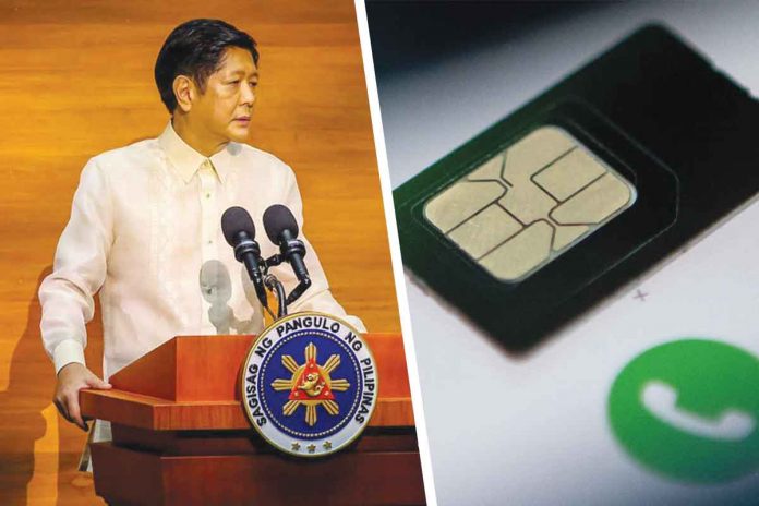 President Ferdinand Marcos, Jr. assures the public that the SIM Card Registration Act puts a premium on the protection of confidentiality and data privacy rights of subscribers. ABS-CBN NEWS PHOTO