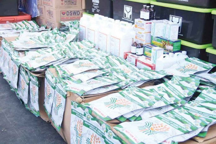 Antique’s Office of the Provincial Veterinarian (ProVet) receives veterinary drugs and multivitamins, dewormer, anti-bacterials, and disinfectants while the Office of the Provincial Agriculturist gets P13 million worth of palay on Tuesday, Nov. 8. PROVINCE OF ANTIQUE FACEBOOK PAGE PHOTO