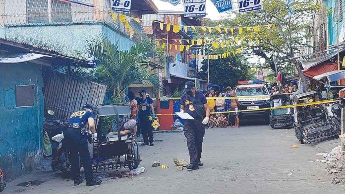 Mark Christian John "Badjao" Luceño of Purok Malipayon, Barangay 35, Bacolod City was shot dead while sitting inside a pedicab in the city’s Barangay 16 past noon on Friday, Nov. 25. AKSYON RADYO BACOLOD PHOTO