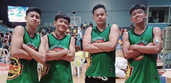 Team Bacolod City of Kyle Mathew Barrieta, Rey Frederick Limsiaco Uy, Dave Mathew Villamor Recodo, and Jhalil Francisco Sultan captured the 15 and Under category title in the MDC Sports 3x3 National Finals. CONTRIBUTED PHOTO